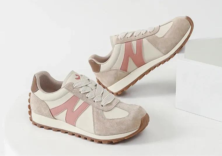 IONE - Retro Suede-Trimmed Runner Sneakers