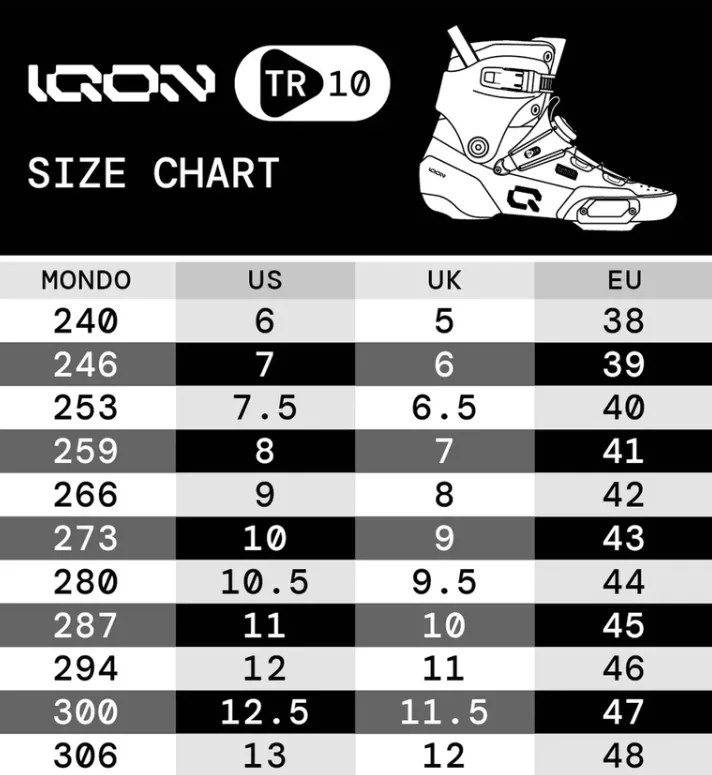 Iqon TR 10 Skates - Unisex - Boot Only