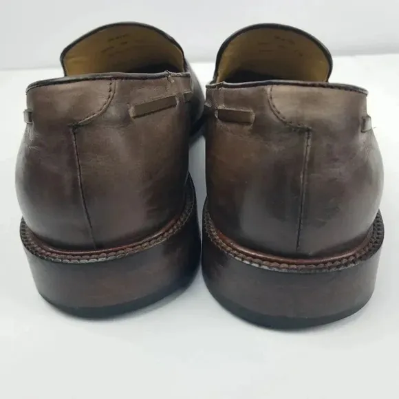 J &amp; M Men's Comfy Brown Sheepskin Loafers Sz 8M