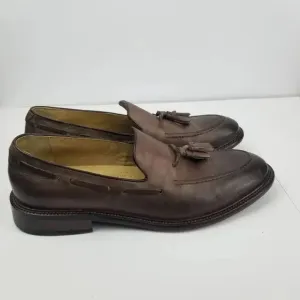 J &amp; M Men's Comfy Brown Sheepskin Loafers Sz 8M
