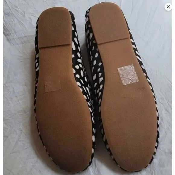 Jack Rogers | Black &amp; White Dot Mille Calf Hair Moccasin-Women's Sz 7.5, MP $148