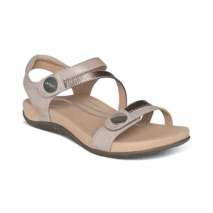Jess Adjustable Quarter Strap Sandal - Smoke - SE216