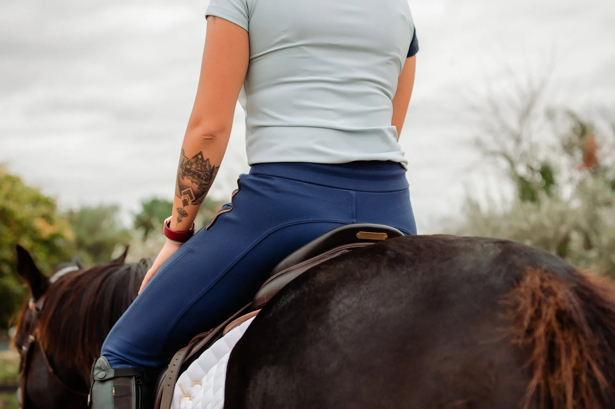 Jogger Knee Patch Breech - Navy