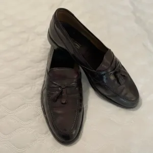 Johnston &amp; Murphy Horner Tassel Loafers Size 10.5. Cognac