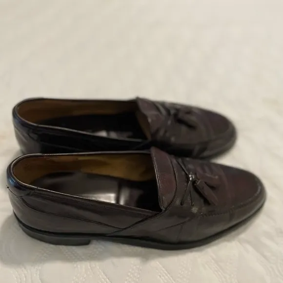 Johnston &amp; Murphy Horner Tassel Loafers Size 10.5. Cognac