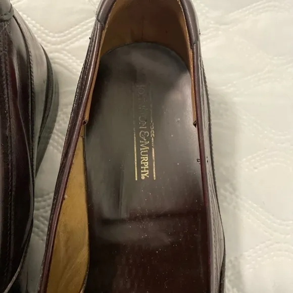 Johnston &amp; Murphy Horner Tassel Loafers Size 10.5. Cognac