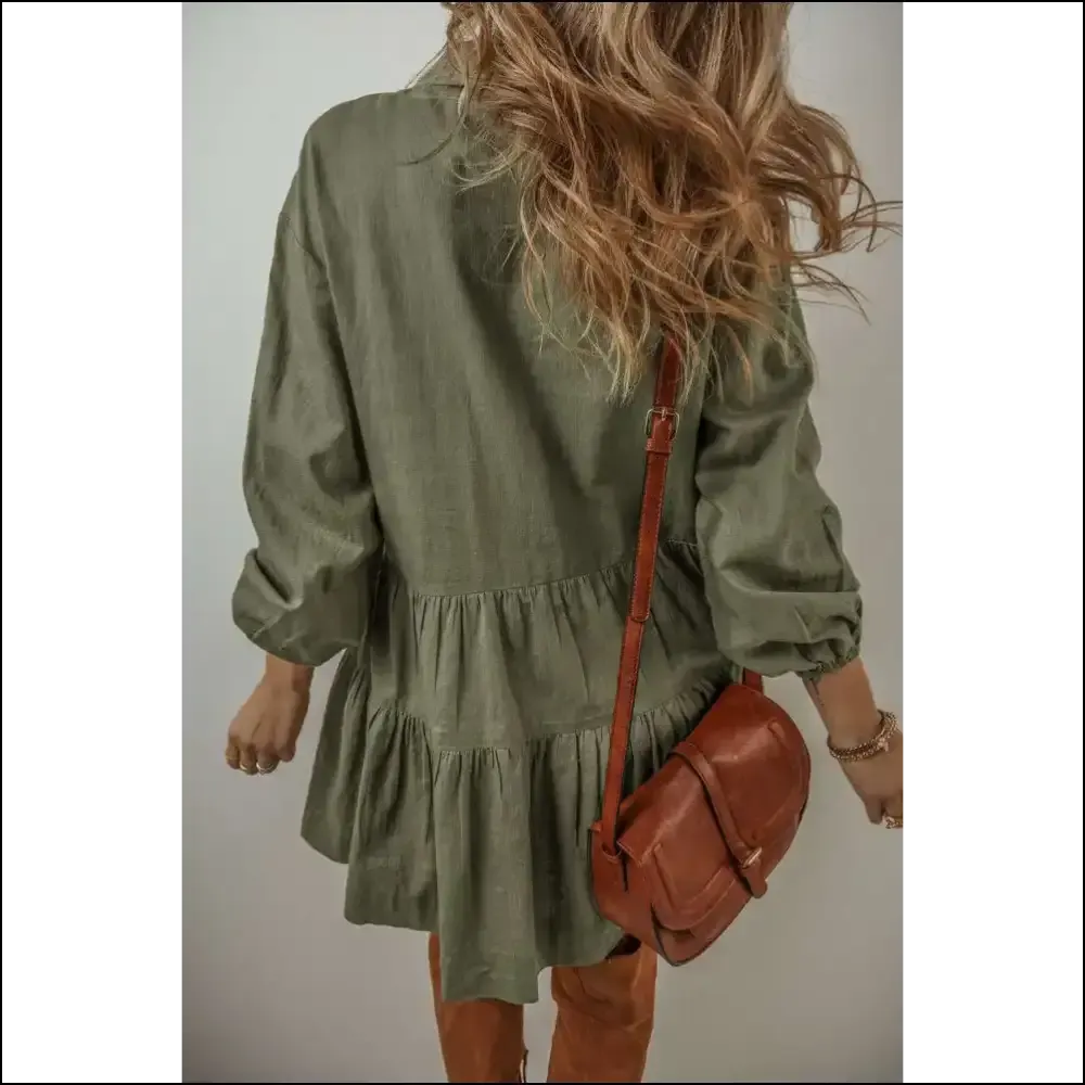 Jungle Green Puff Sleeve Dress: my Closet's Gone Wild 🤪