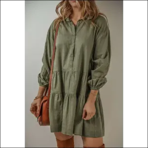 Jungle Green Puff Sleeve Dress: my Closet's Gone Wild 🤪