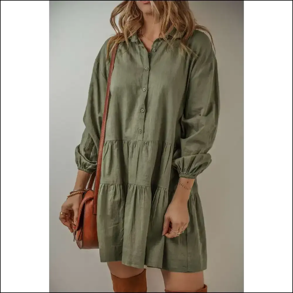Jungle Green Puff Sleeve Dress: my Closet's Gone Wild 🤪