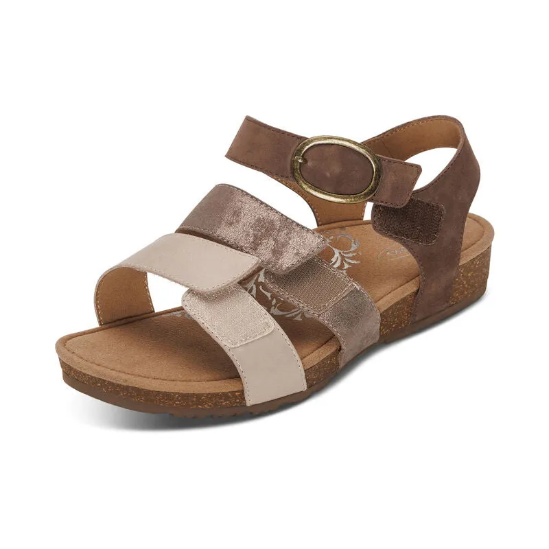 LILLY ADJUSTABLE QUARTER STRAP SANDAL - SC562