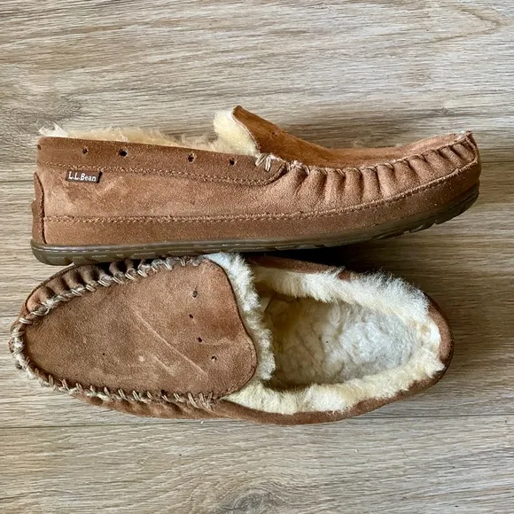 L.L.Bean Wicked Good Moccasins Loafer Slippers Men's 9 Medium