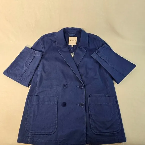 MADEWELL Officecore Bluestone Crossover (Re)generative Chino Blazer Size M NEW!