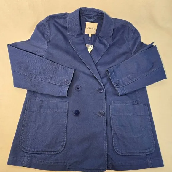 MADEWELL Officecore Bluestone Crossover (Re)generative Chino Blazer Size M NEW!