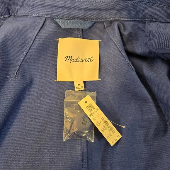 MADEWELL Officecore Bluestone Crossover (Re)generative Chino Blazer Size M NEW!
