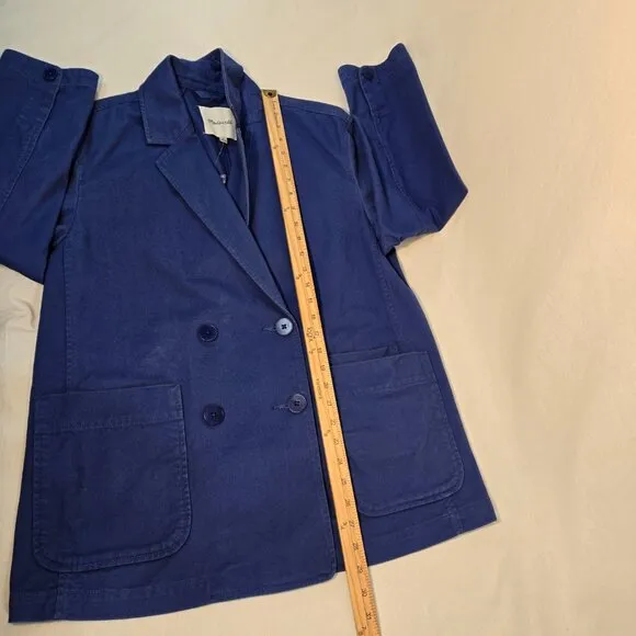 MADEWELL Officecore Bluestone Crossover (Re)generative Chino Blazer Size M NEW!