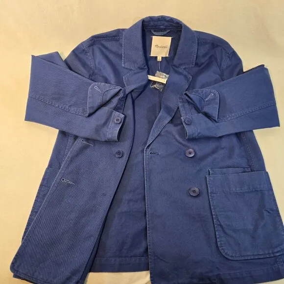 MADEWELL Officecore Bluestone Crossover (Re)generative Chino Blazer Size M NEW!