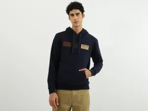 Men Solid Hooded Neck Sweatshirt