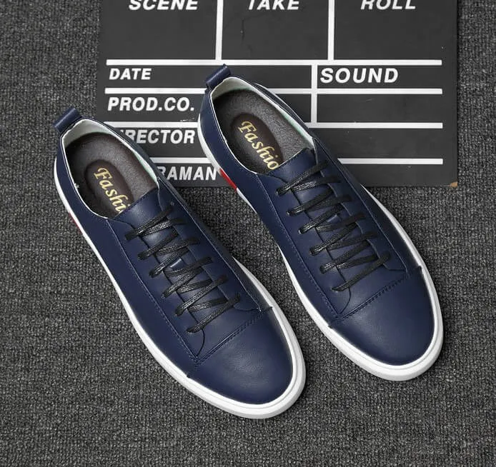 Men's Small Feet Leather Sneakers MS29