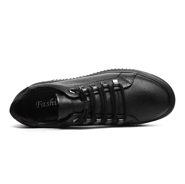 Men's Small Size Lace Up Leather Sneakers MS21