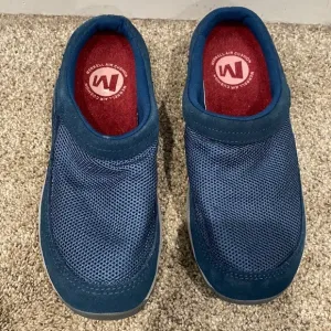 Merrell Air Cushion Blue Loafers with Red Soles - Size 8