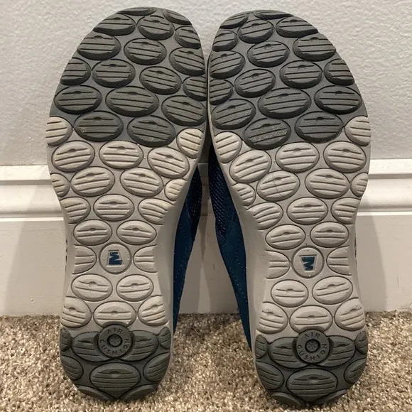 Merrell Air Cushion Blue Loafers with Red Soles - Size 8