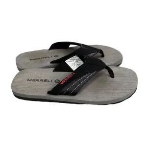 Merrell Flip Flop Sandals size 7 Men Black Red Gray NWOT