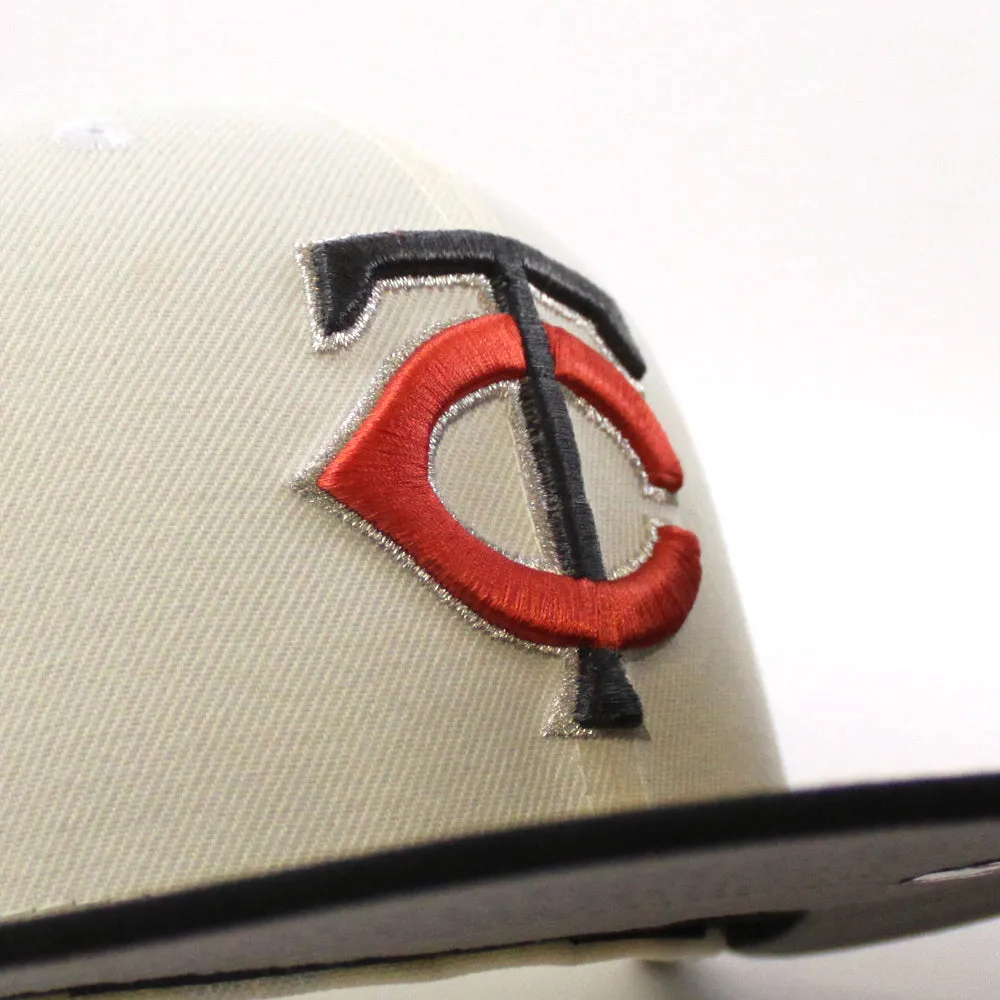 Minnesota Twins 1985 All Star Game New Era 59Fifty Fitted Hat (Chrome White Black Gray Under Brim)