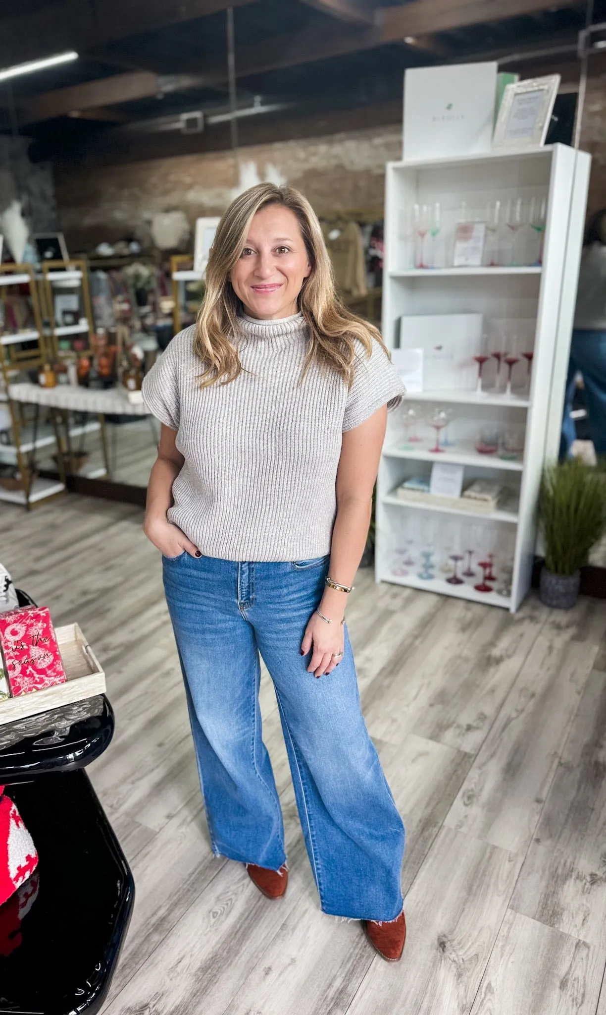 Mock Neck Top