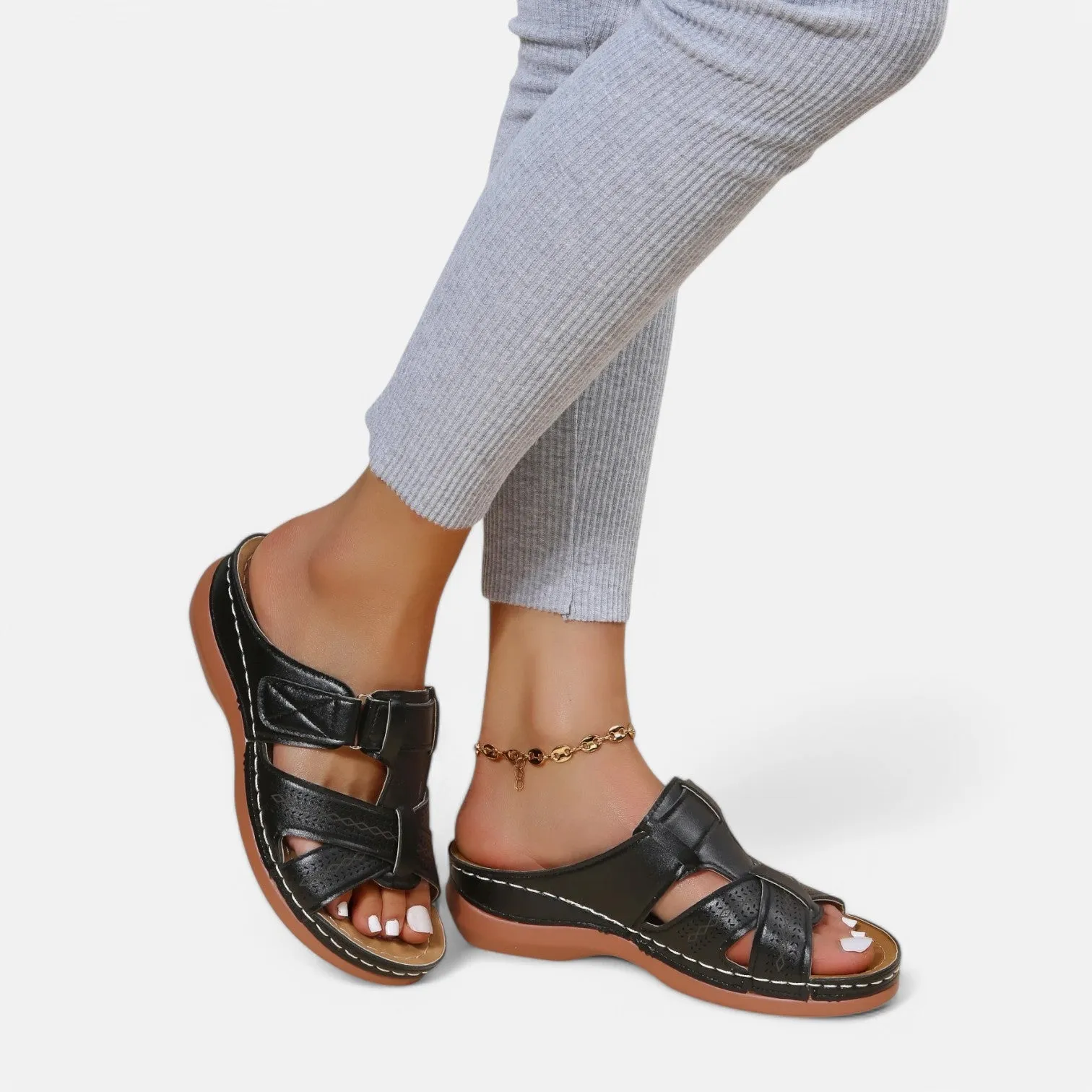 Monacogents | Women's Premium Open Toe Orthopedic Sandals