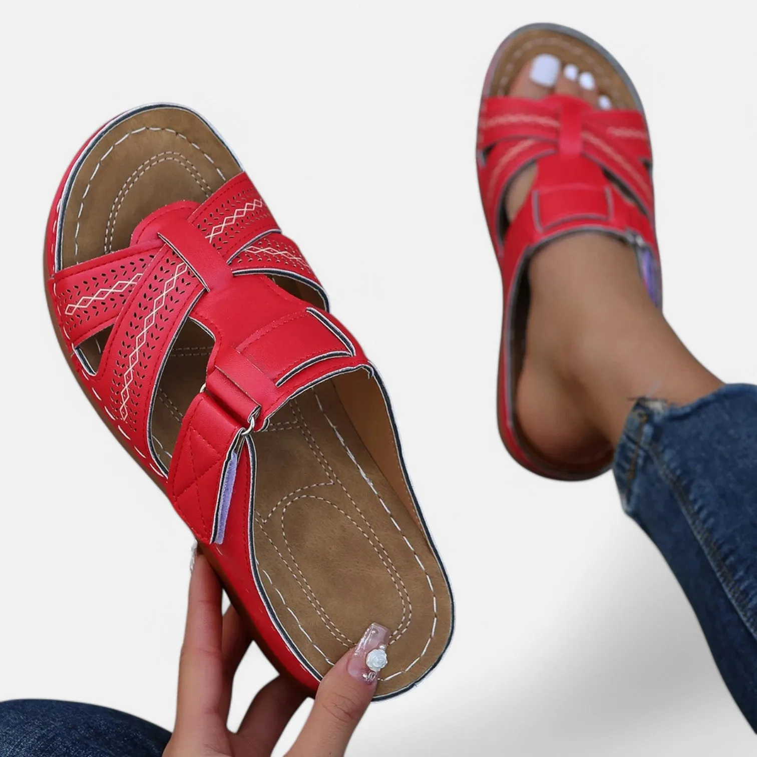 Monacogents | Women's Premium Open Toe Orthopedic Sandals