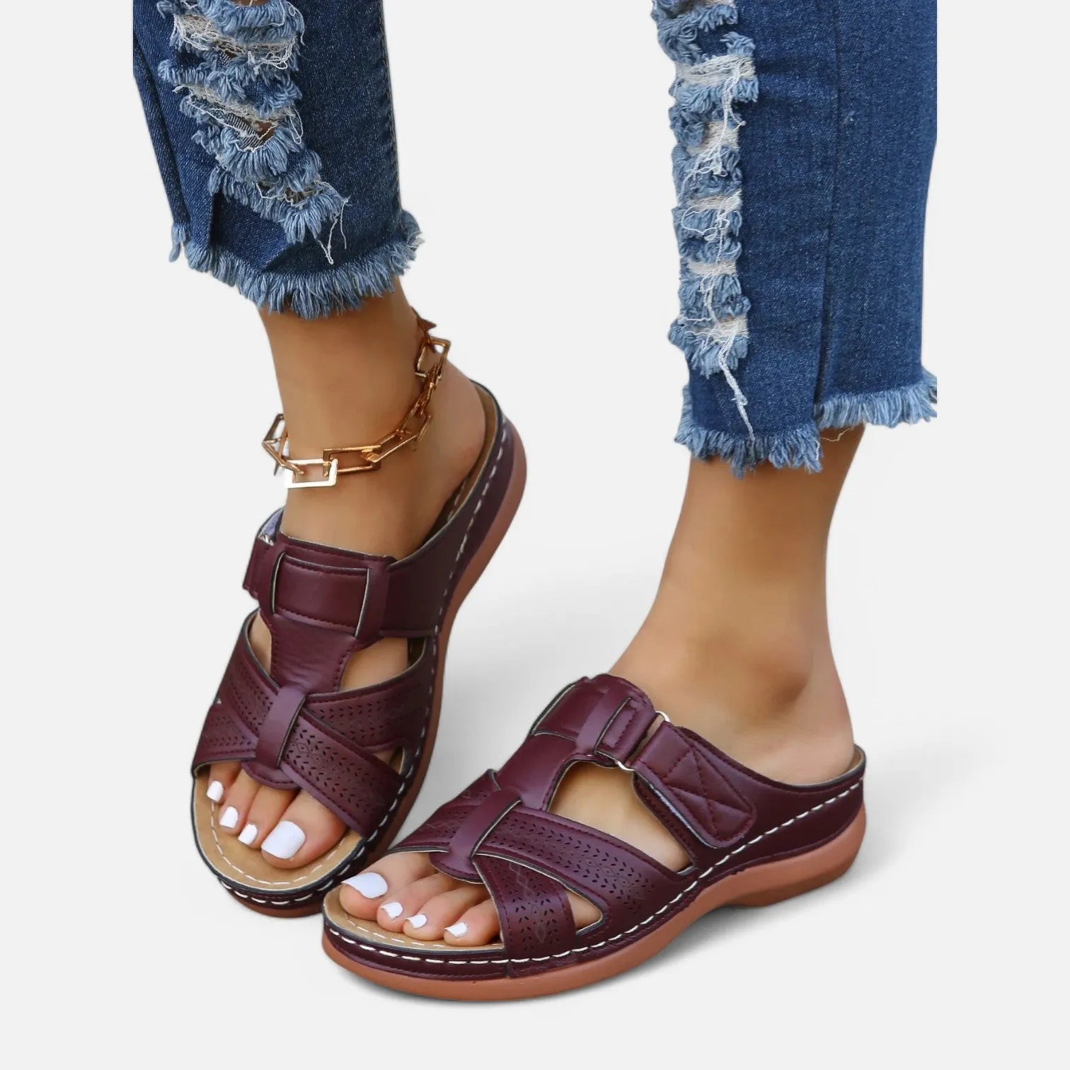 Monacogents | Women's Premium Open Toe Orthopedic Sandals