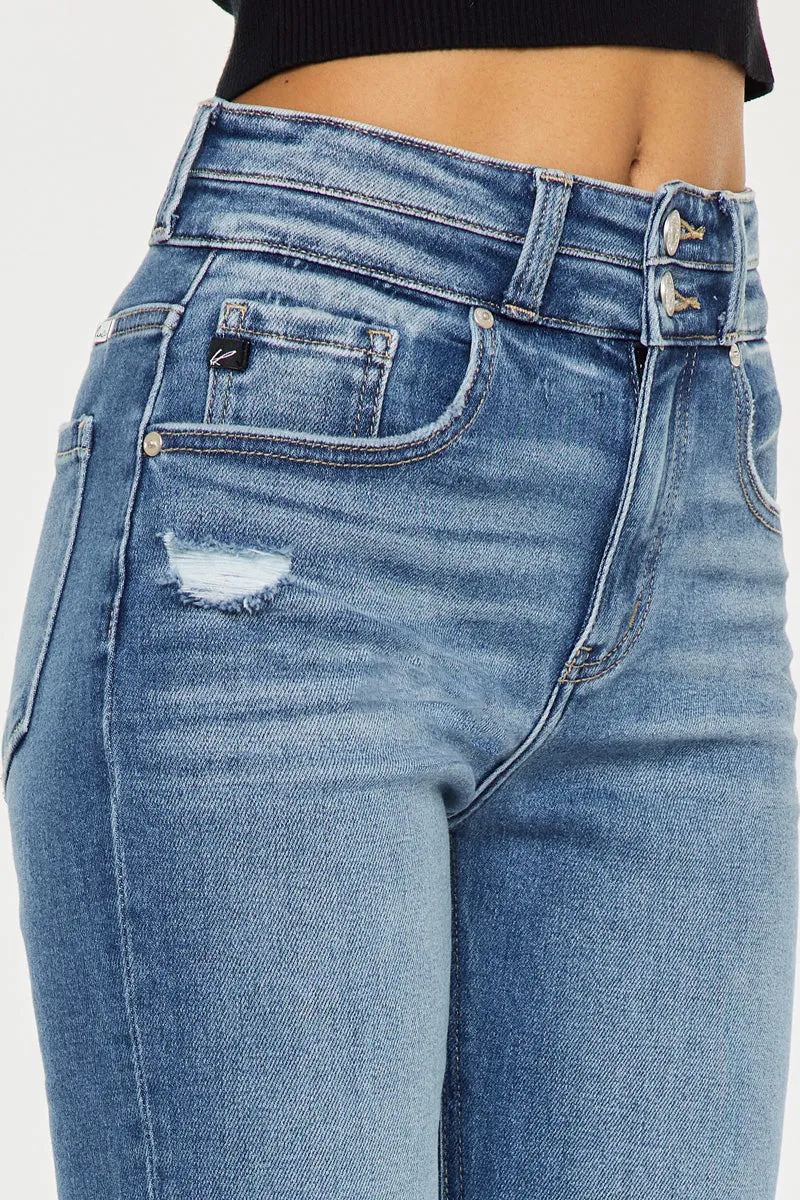 Morgana High Rise Slim Straight Leg Jeans