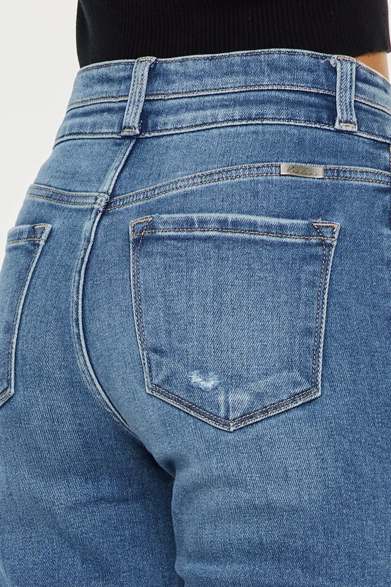 Morgana High Rise Slim Straight Leg Jeans