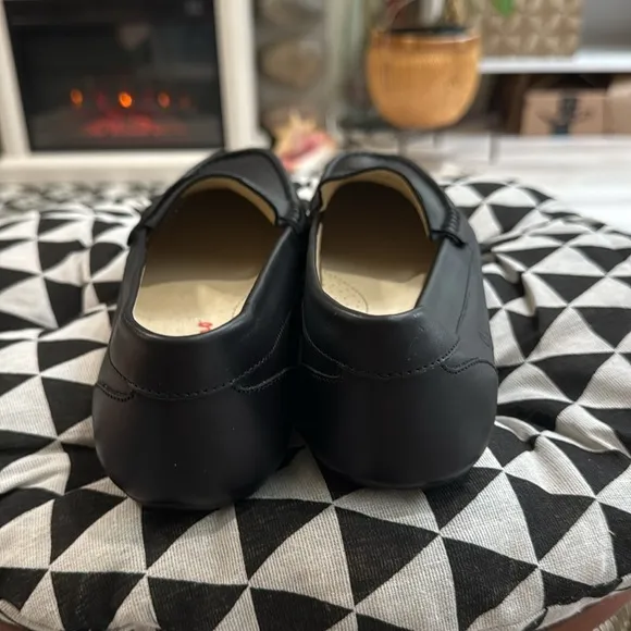 NATURINO PIACENZA Leather moccasins, Black