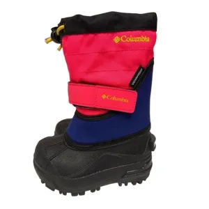 NEW! Columbia Powderbug Plus II Space Print Snow Boots Pink Girl's Toddler  6