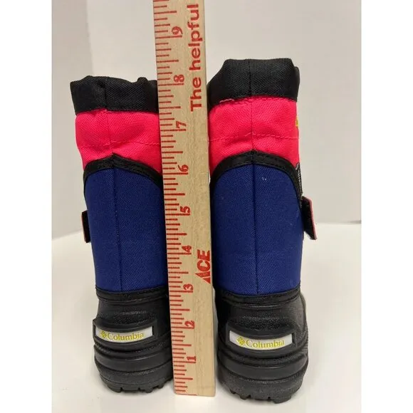 NEW! Columbia Powderbug Plus II Space Print Snow Boots Pink Girl's Toddler  6
