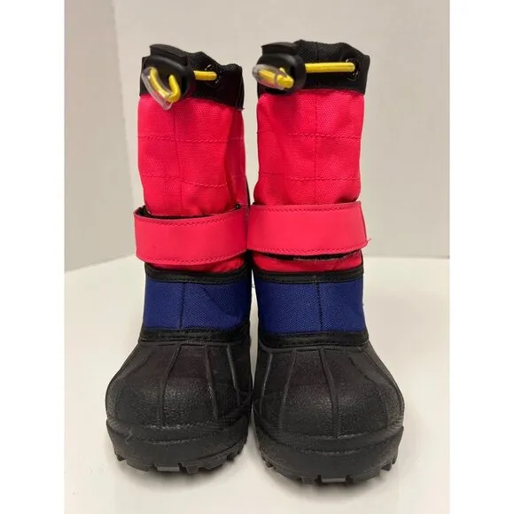 NEW! Columbia Powderbug Plus II Space Print Snow Boots Pink Girl's Toddler  6