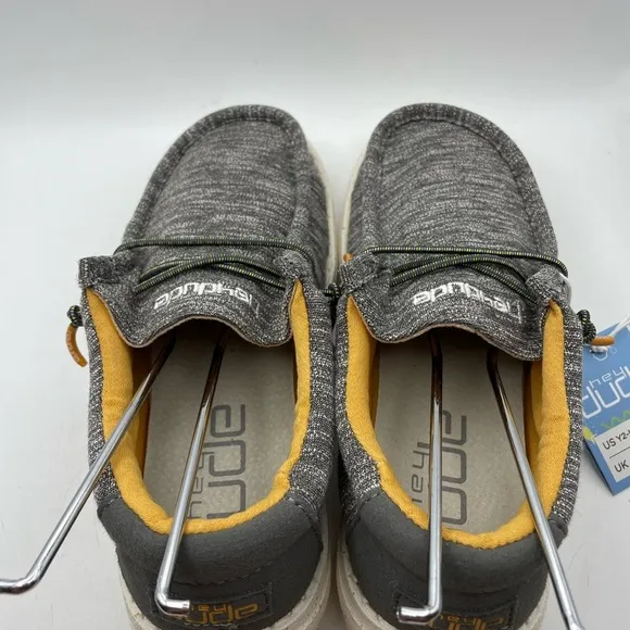 NEW! Hey Dude Wally Sox taupe boys loafers size 2Y