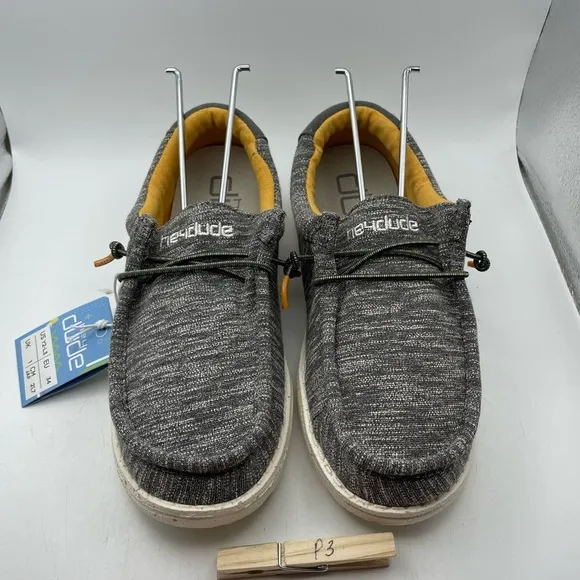 NEW! Hey Dude Wally Sox taupe boys loafers size 2Y