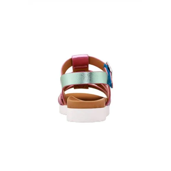 NEW NINA kid's wrenlee sandals in pastel multi