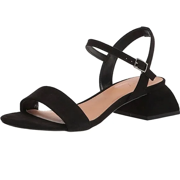 New w/Box Circus By Sam Edelman Irina Faux Suede Architectual Block Heel Sandals