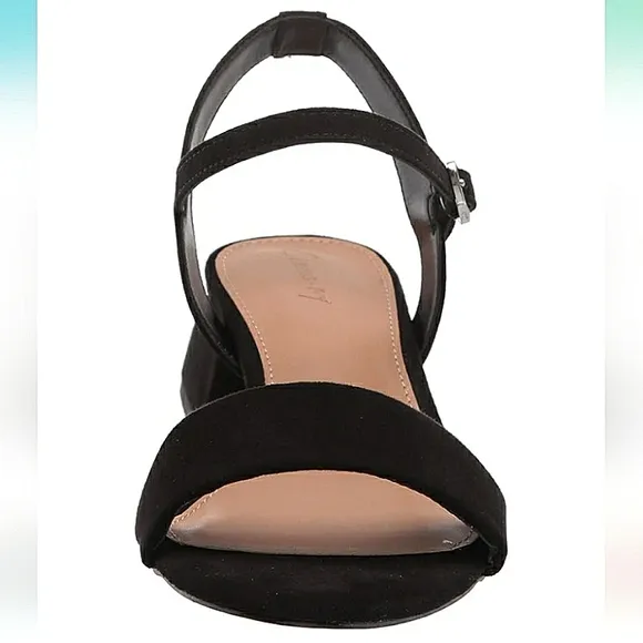 New w/Box Circus By Sam Edelman Irina Faux Suede Architectual Block Heel Sandals