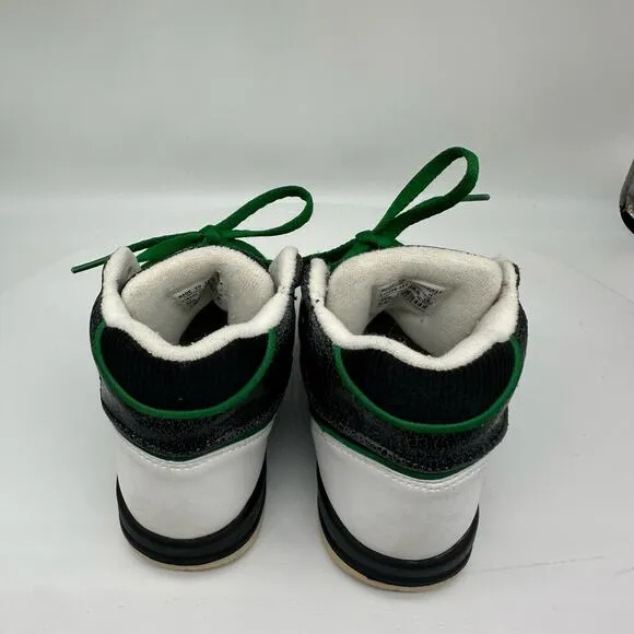 Nike Air Assualt Kids Black/White/ Lucky Green Sneakers 316009-031 Size 12C