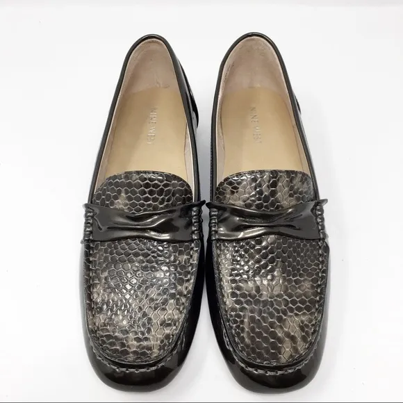Nine West Snakeskin Loafers