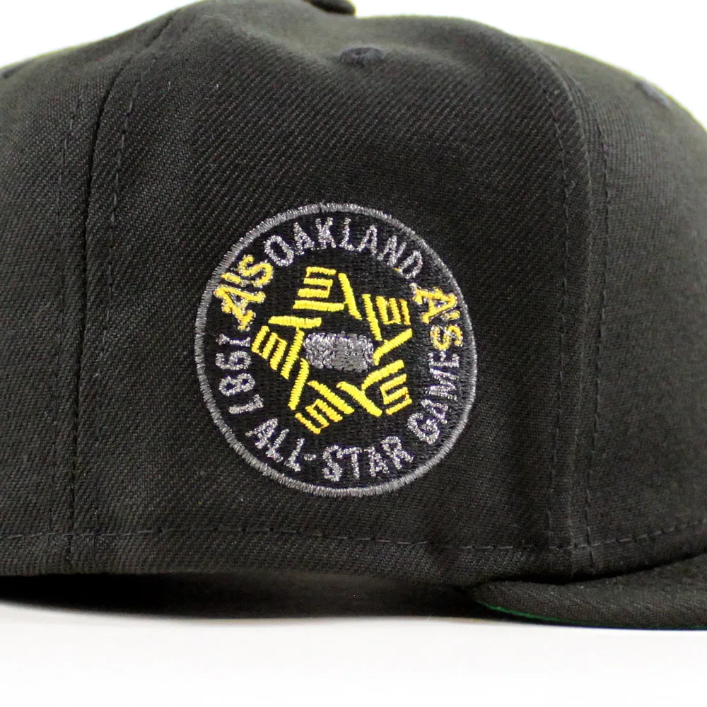 Oakland Athletics 1987 All Star Game Era 59Fifty Fitted Hat (Black Green Under Brim)