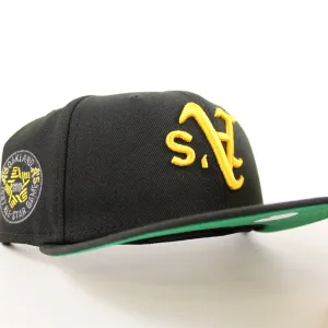 Oakland Athletics 1987 All Star Game Era 59Fifty Fitted Hat (Black Green Under Brim)