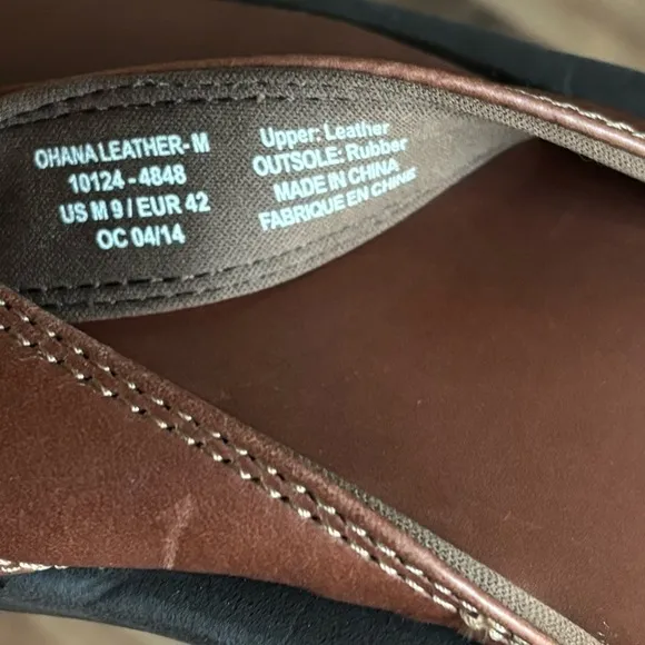 OLUKAI LEATHER OHANA MENS SANDALS