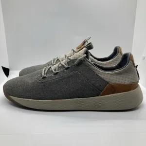 Olukai Mens Nanea Li Mens 9.5 Gray Canvas Weather Resistant Casual Sneakers Shoe