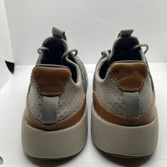 Olukai Mens Nanea Li Mens 9.5 Gray Canvas Weather Resistant Casual Sneakers Shoe