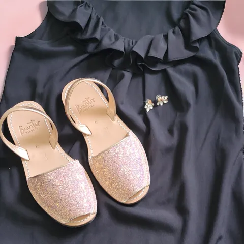 Opal Glitter Avarca Sandals
